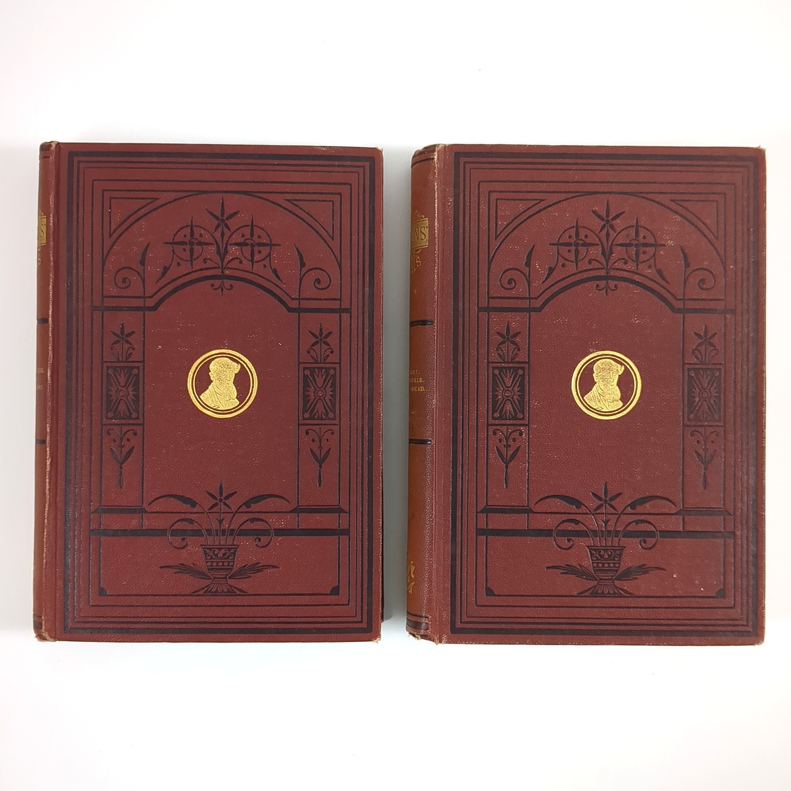 Works Of Charles Dickens Antique Collier Unabridged Vol 1 and 2 1870