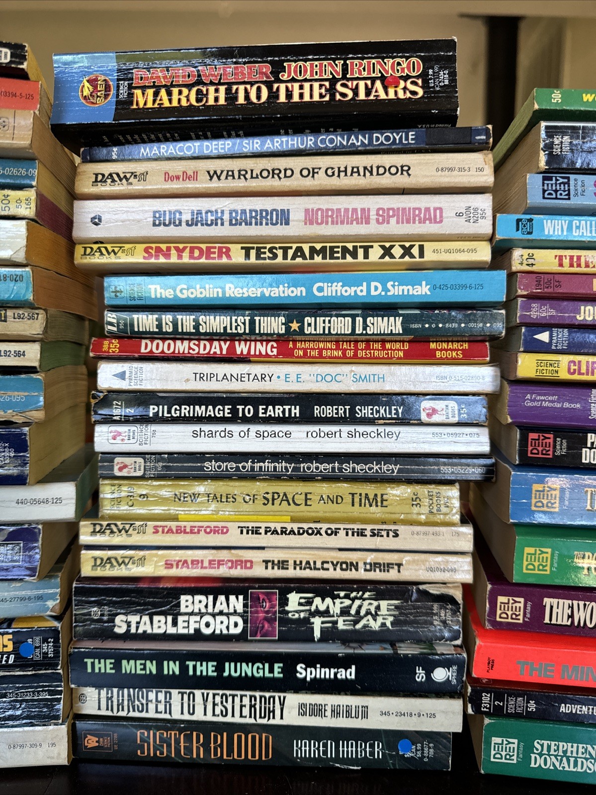 Vintage Sci Fi Paperback Books Lot of 73 Science Fiction Fantasy