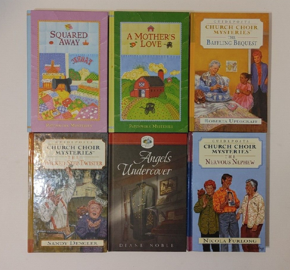 Lot of 6 Random Mix Guideposts Christian Mysteries ANNIE’S ATTIC Amish PATCHWORK