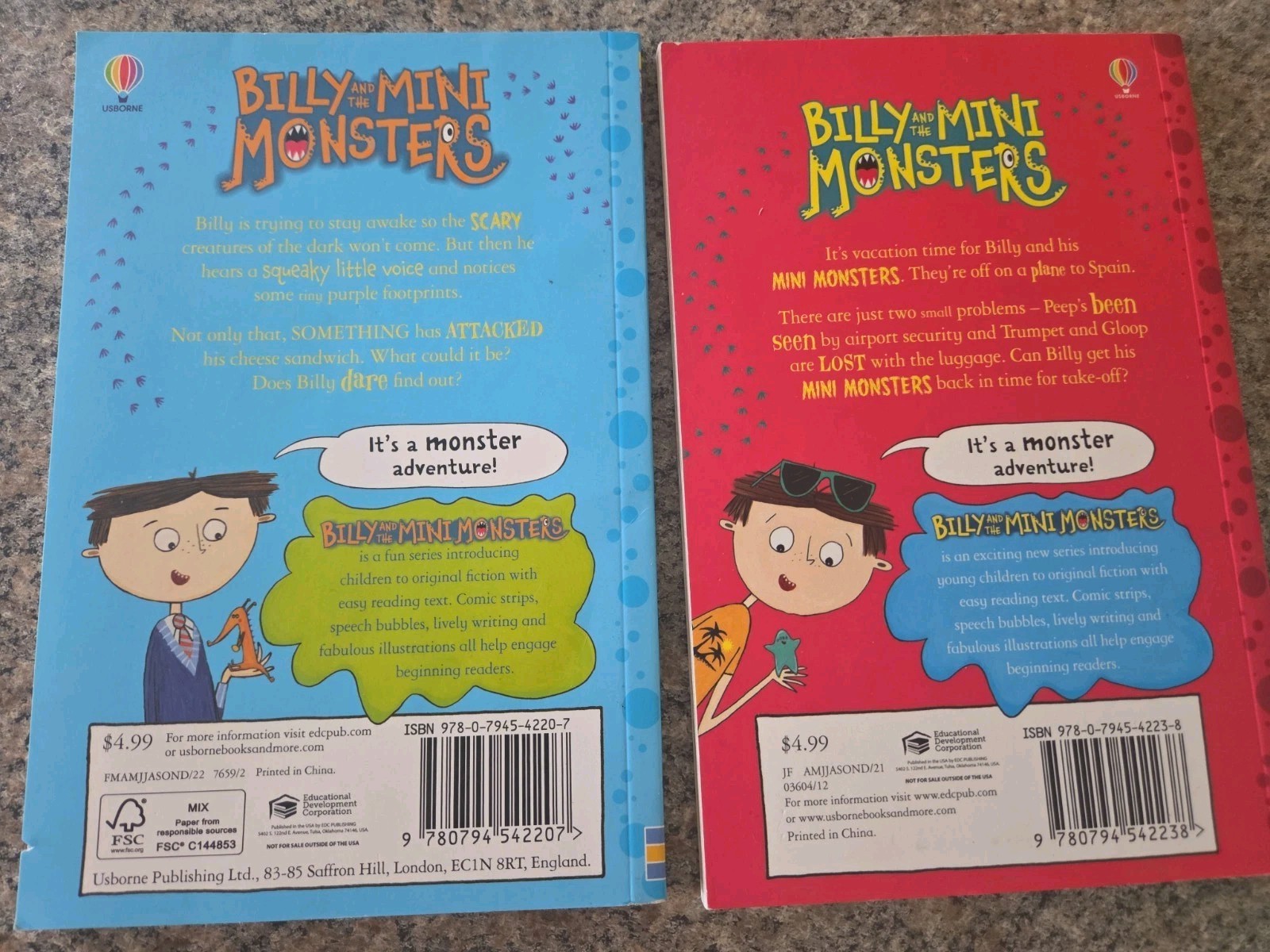 Lot Of 11 Billy and the Mini Monsters Children’s Books Zanna Davidson Usborne