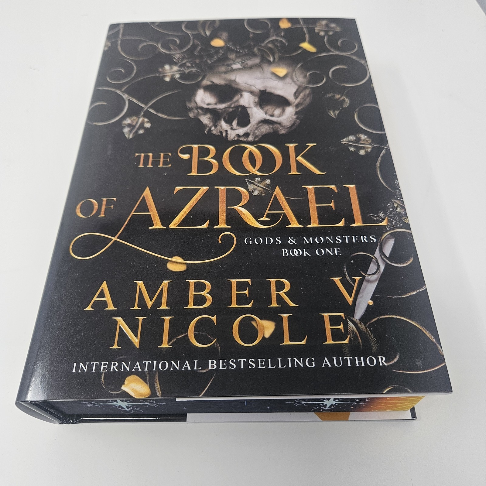 SIGNED! Amber V. Nicole The Book of Azrael Gods & Monsters Book One 1st Edition