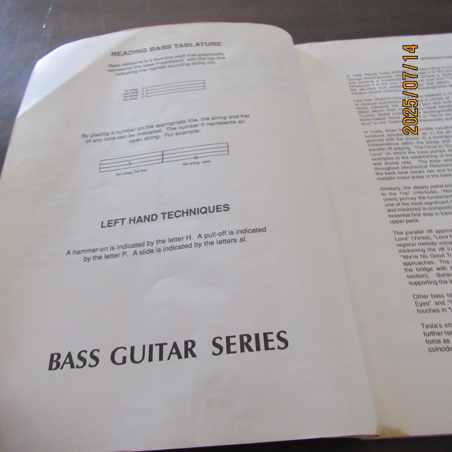 Lot 2-Tesla-Bass Guitar Books-Cherry Lane-Mechanical Resonance-Psychotic Supper