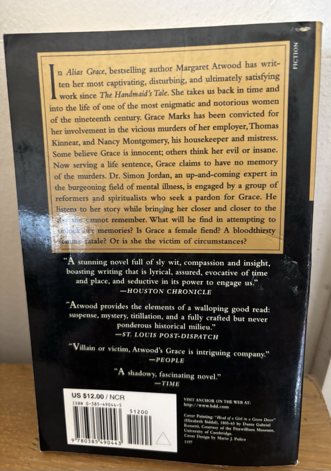 Alias Grace : Margaret Atwood