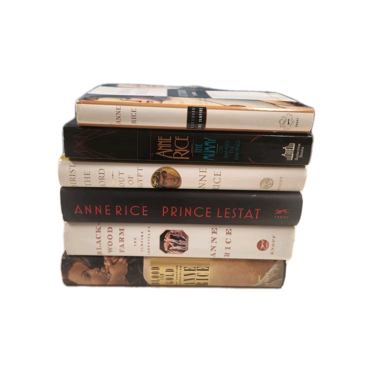 Anne Rice – Lot of 6 Books/ 5 Hardcover Books and 1 Trade Paper Book