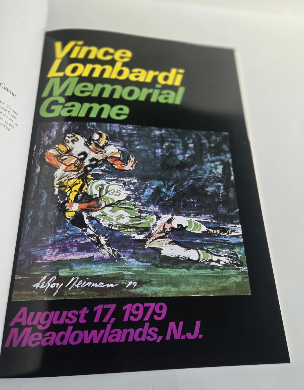 1980 HAND SIGNED 72/500 LeROY NEIMAN AMERICAN (1921-2012) EVENTS POSTERS BOOK