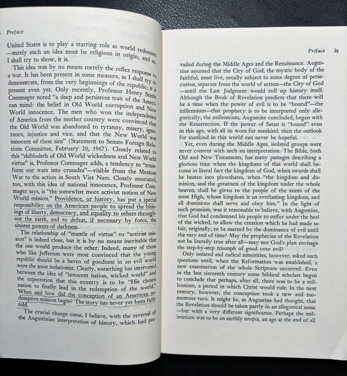 Ernest Lee Tuveson- Redeemer Nation (University of Chicago Press 1974)