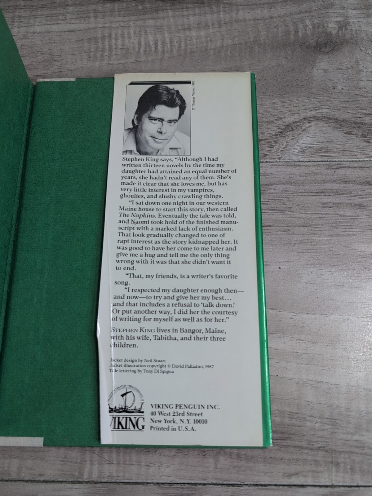 The Eyes of the Dragon by Stephen King 1987 hardback Viking Illustrated 1st Edit