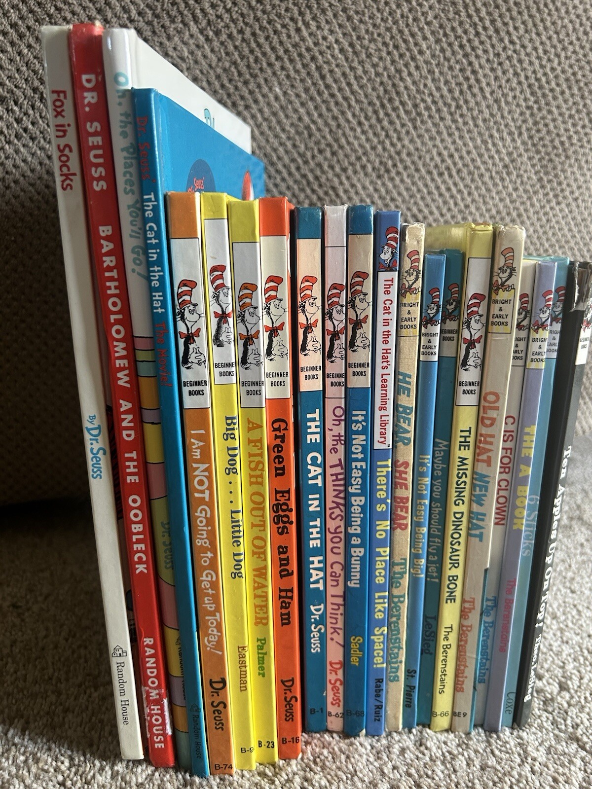 Lot of 21 DR SUESS Beginner Bright & Early Books, Berenstains Cat In The Hat
