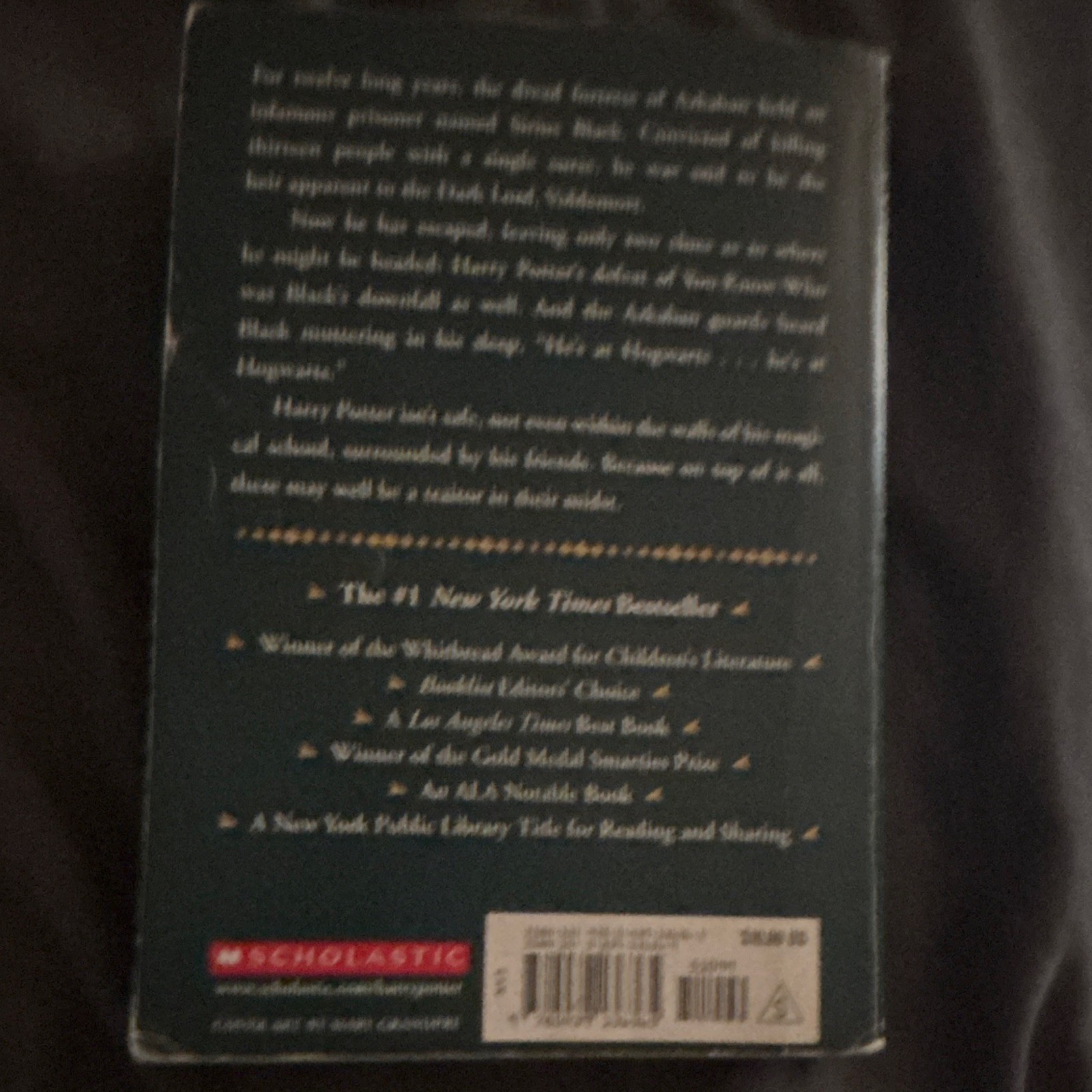 Scholastic J.K. Rowling Harry Potter 3 Paperback Lot: Stone/Chamber/Azkaban