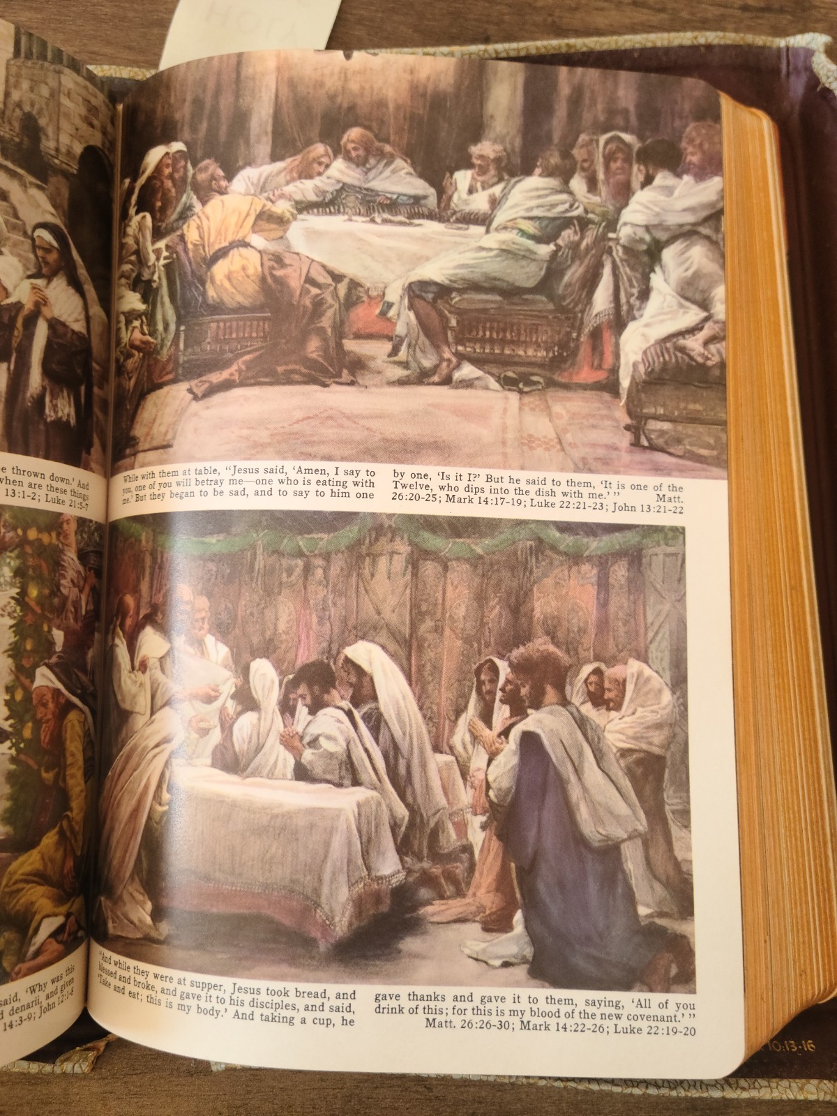 Vintage The Holy Family Catholic Bible, Oversized, 1958, Illustrated