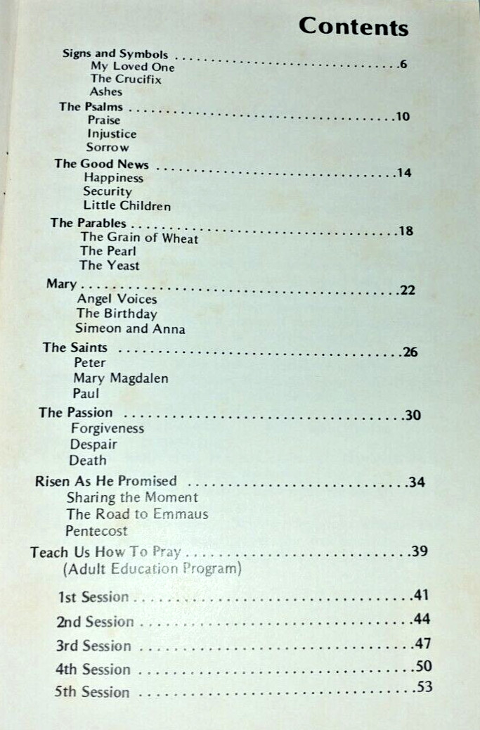 Teach Us How to Pray: William V. Coleman 1976 Trade Paperback 58 Pages