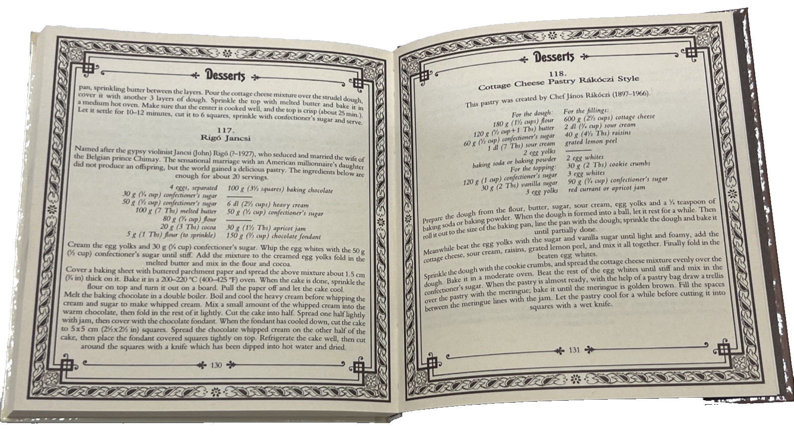 Gundel’s Hungarian Cookbook by Corina Kiado, 136 Pages, 1997