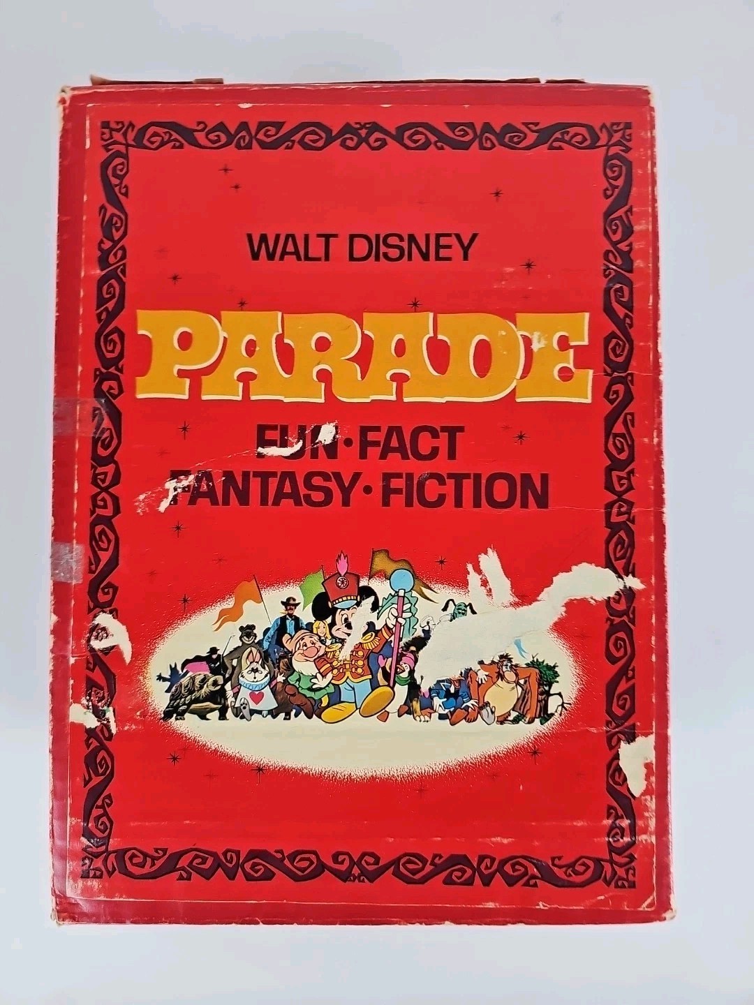 Walt Disney Parade 4 Book w/Slipcase 1970 Fun Fantasy Fact Fiction Golden Press
