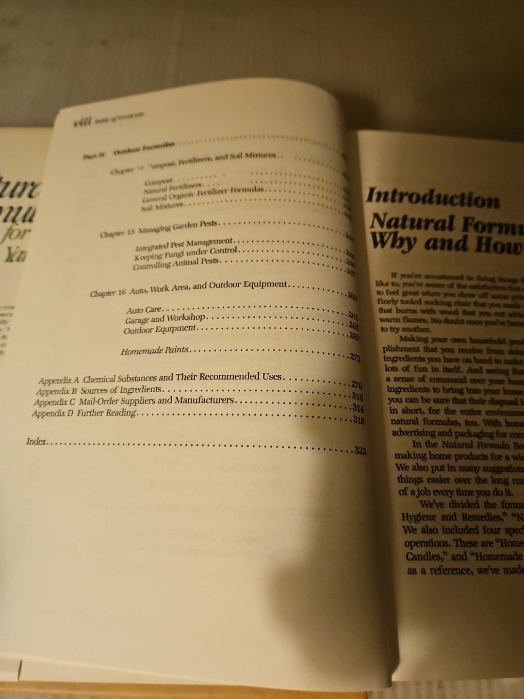Vintage 1982, “The Natural Formula Book For Home & Yard” Hardcover Book