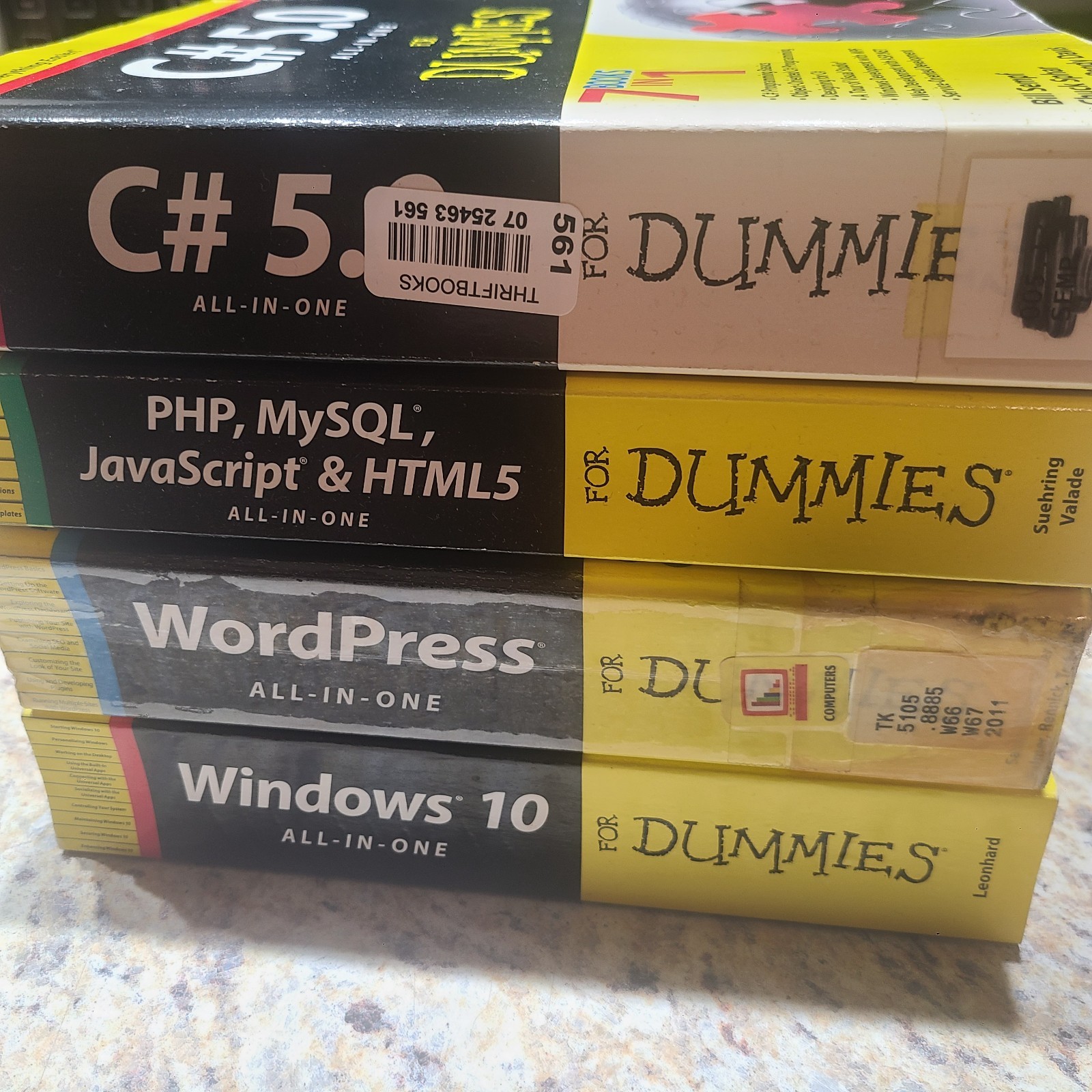 WordPress C# PHP, MySQL, Javascript & HTML5, Windows Computer Science Lot