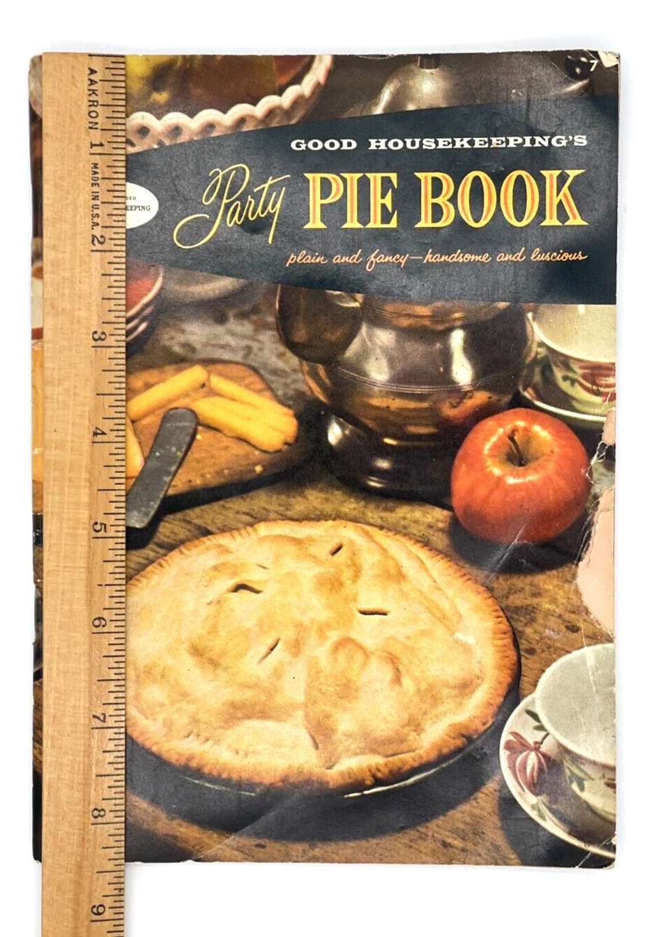 Good Housekeeping Party Pie Cookbook Vintage 1958-68 pages Luscious Fancy