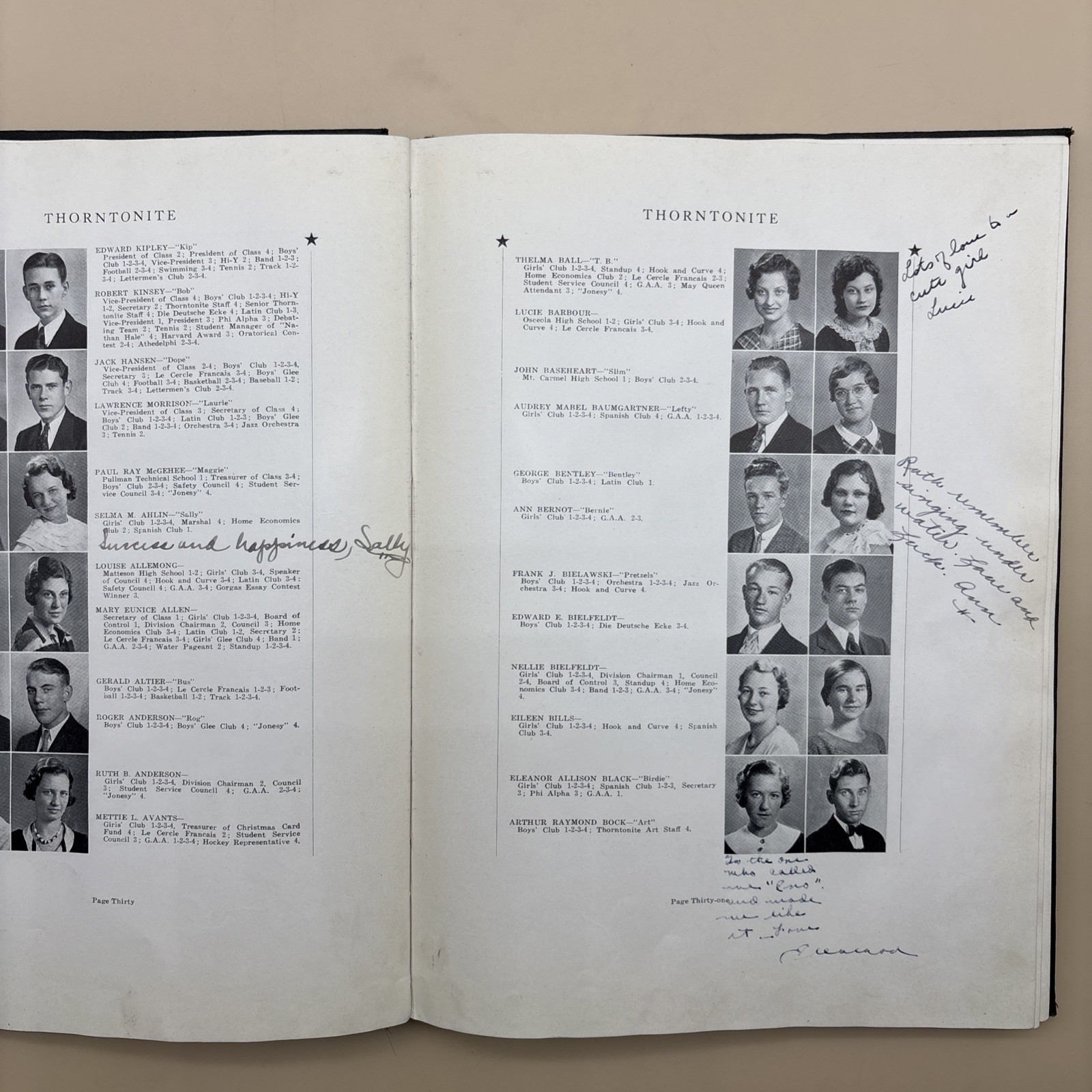 The Thorntonite Eighteenth Yearbook Thornton Township High School Hardcover 1933