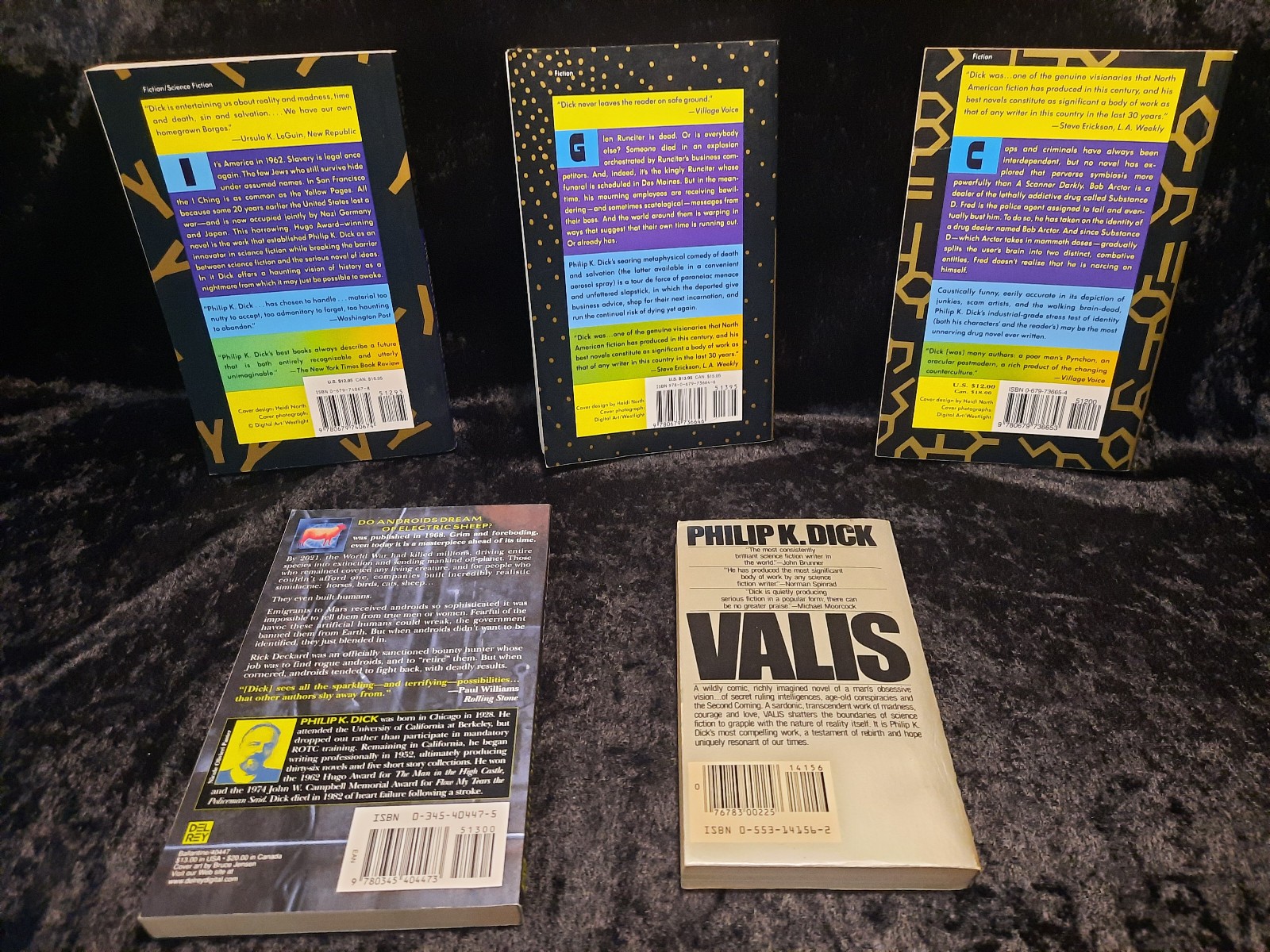 Philip K. Dick Book Lot of 5 A Scanner Darkly Valis Ubik + more