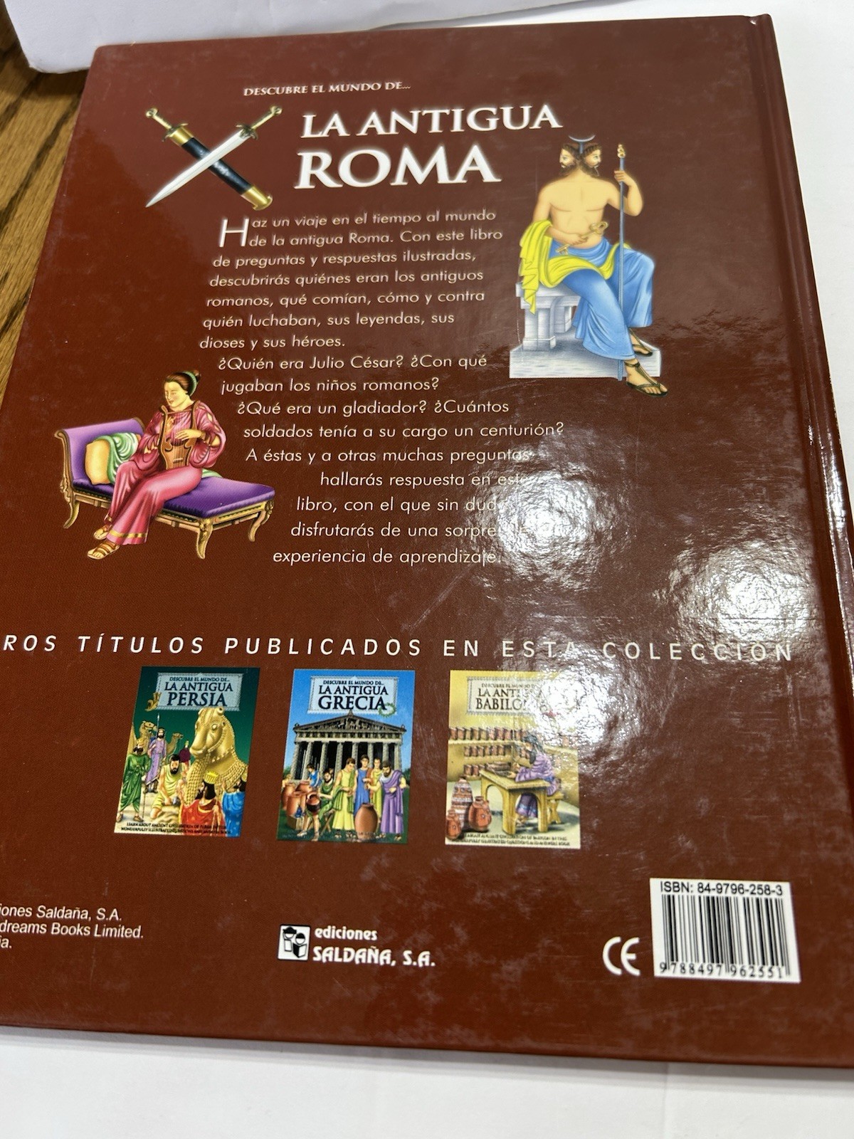 Lot of 2 Spanish Espanol Books Los Romanos Historia Color Hardbacks Children