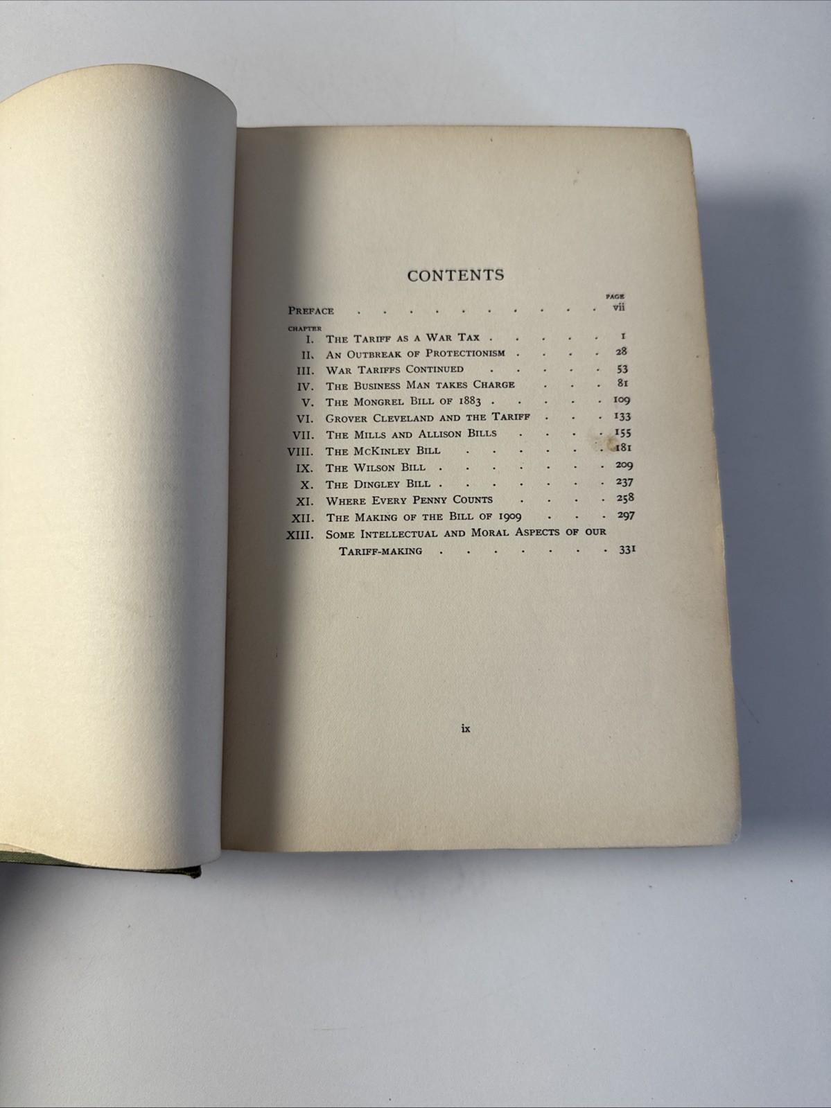 The Tariff in Our Times Tarbell, Ida M. – 1911 Vintage Economic, Trade Book