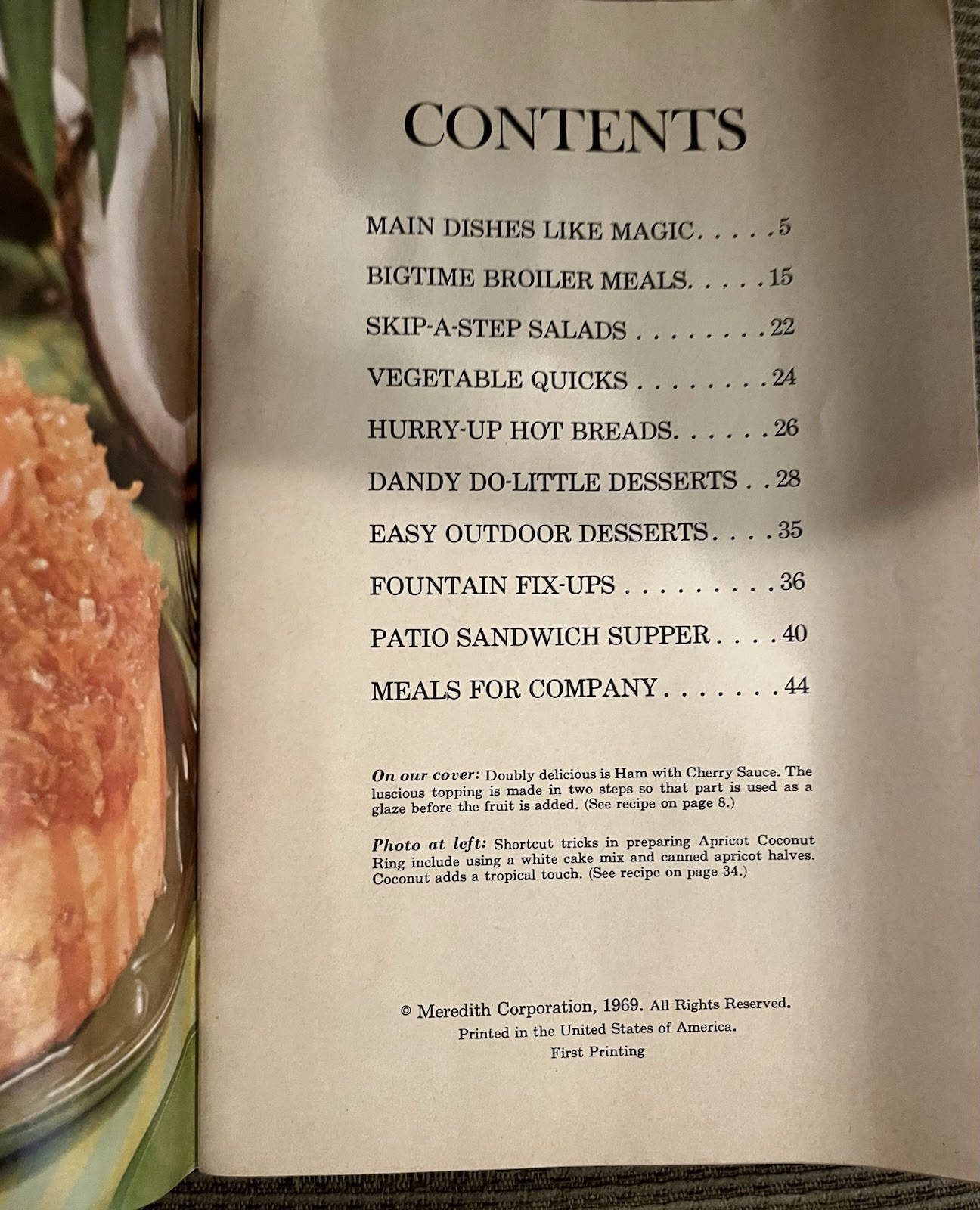 Shortcut Cooking Recipe Cookbook! 1969 Illustrated 1st Ed By Meredith Corp.