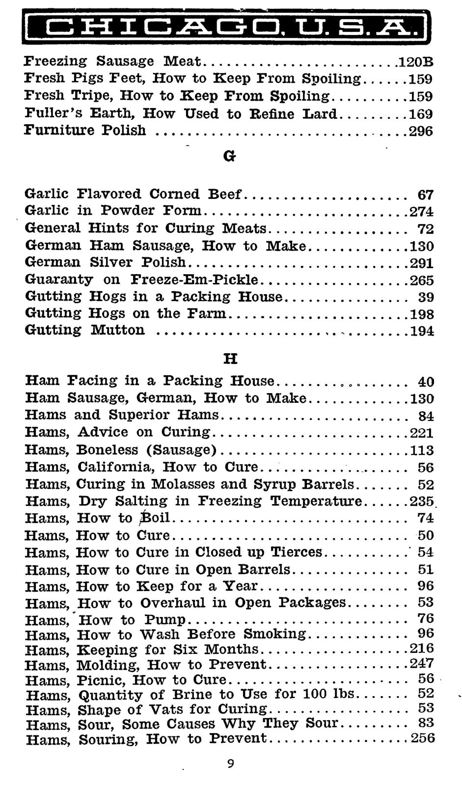 1911 Secrets Of Meat Curing And Sausage Making Vintage Cook Book 305 Pages