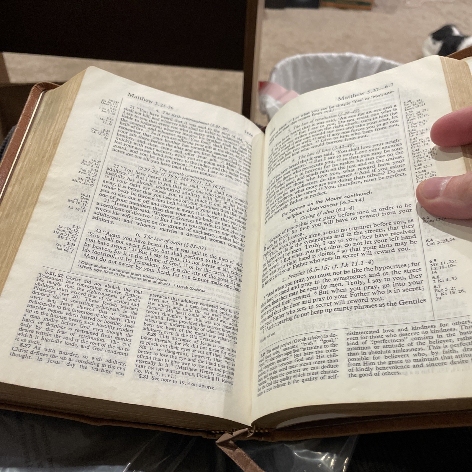 Harper Study Bible, RSV Tan Genuine Top Grain Leather