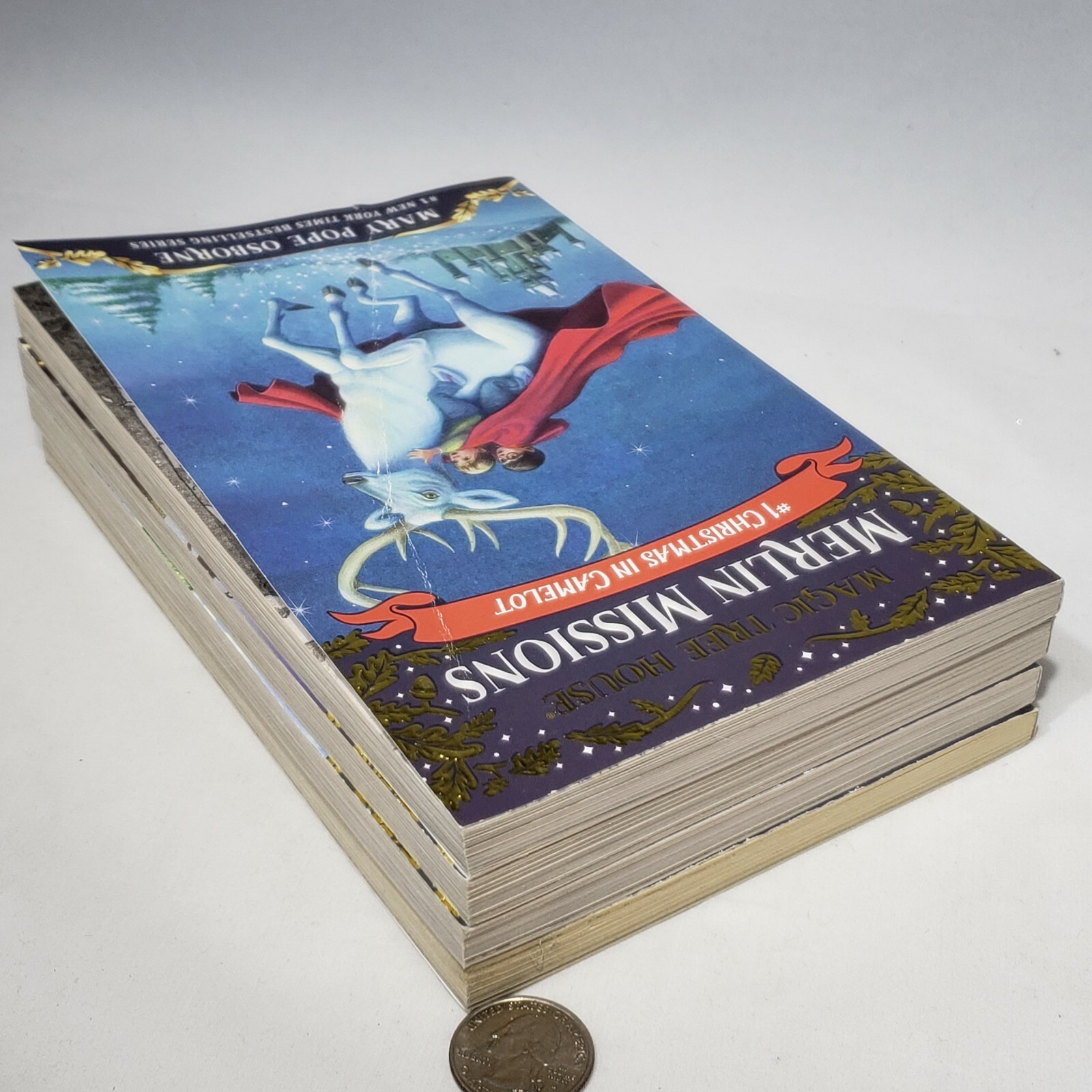 Lot of 4 Magic Tree House Merlin Missions Chapter Books #1, 2, 3, 24