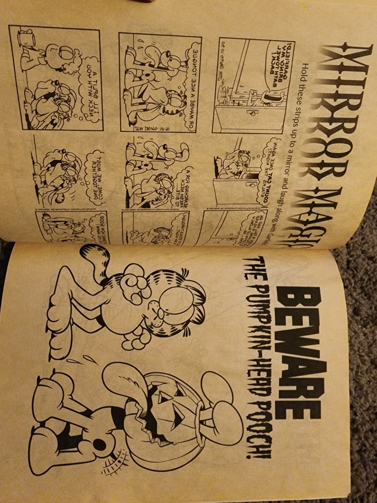 Garfield Playful Pals Jumbo Coloring & Activity Book 2003 Bendon 116 Pages VTG