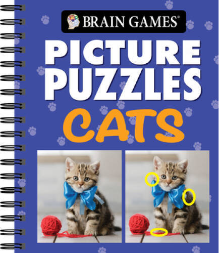 Brain Games – Picture Puzzles: Cats – Spiral-bound – VERY GOOD