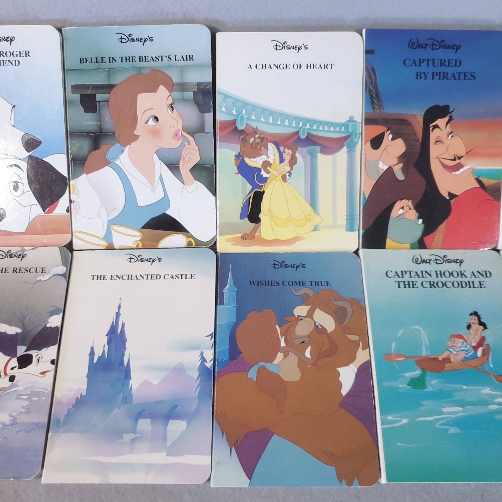 Disney Book Lot Hardcover (12) 101 Dalmatians Beauty & The Beast Peter Pan VTG