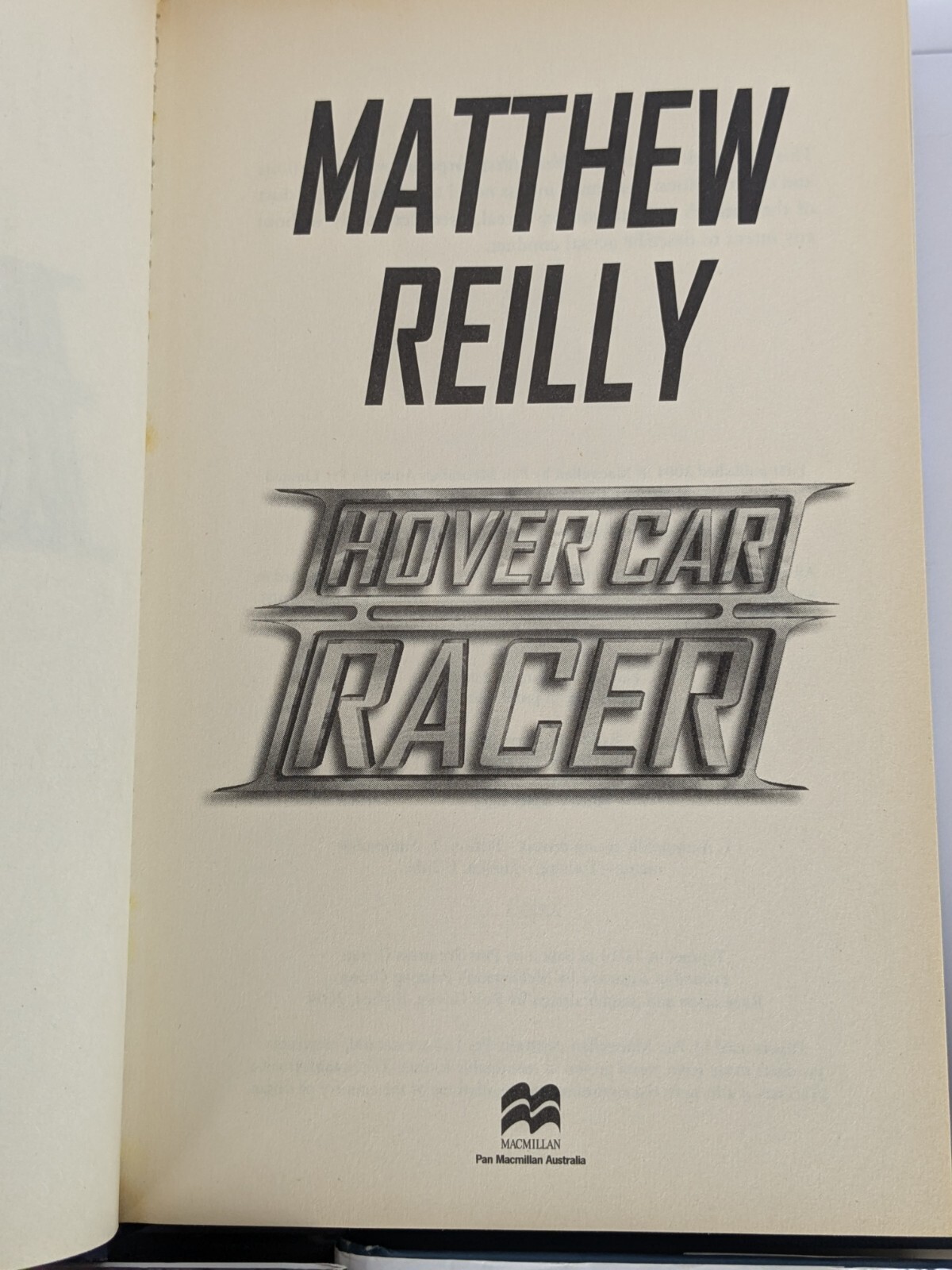 Matthew Reilly x 8 Hover Car Racer Scarecrow Cobalt Blue Great Zoo of China