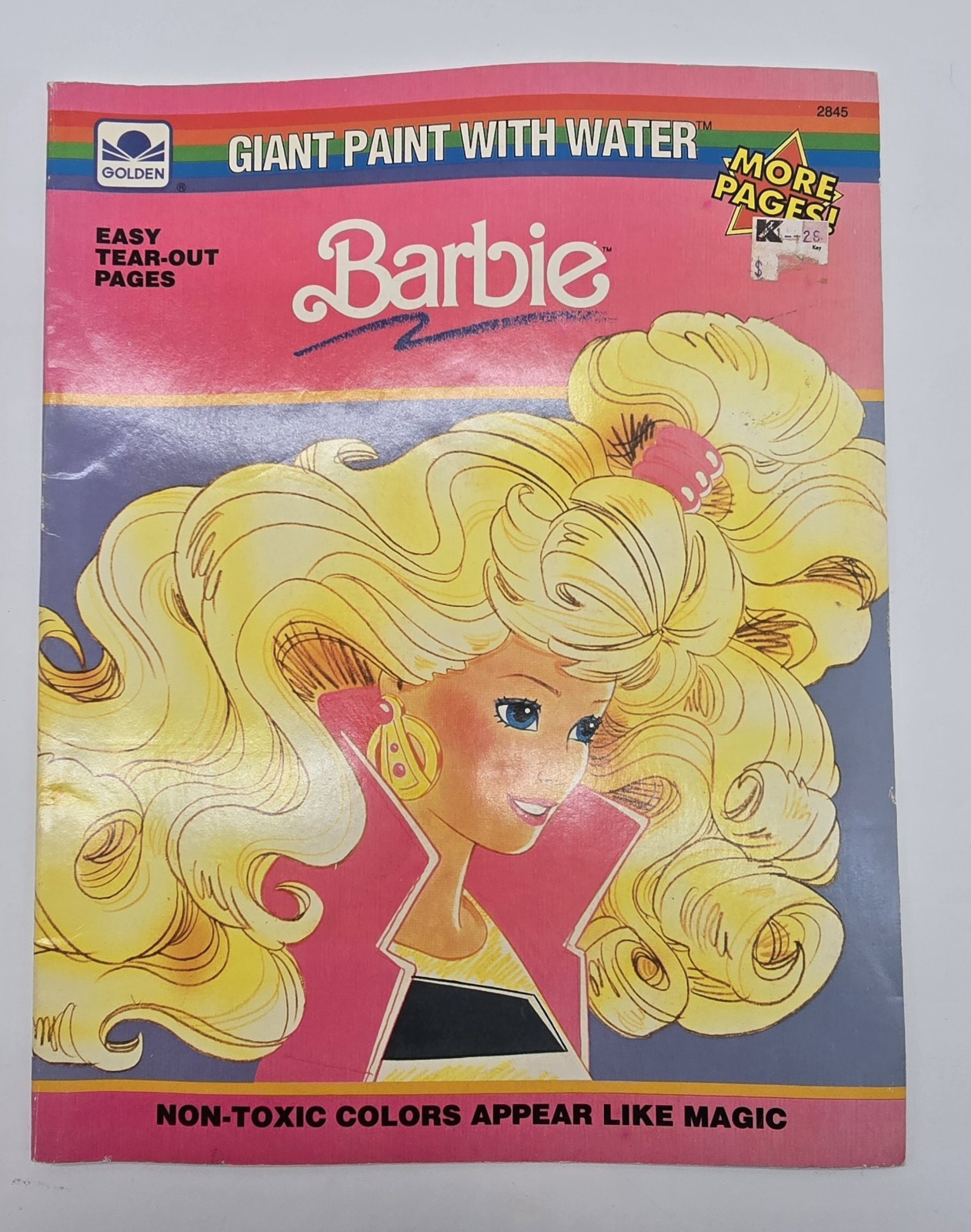 12 Vintage Barbie Coloring Paint Press Out Activity Books Lot Used Various Con.