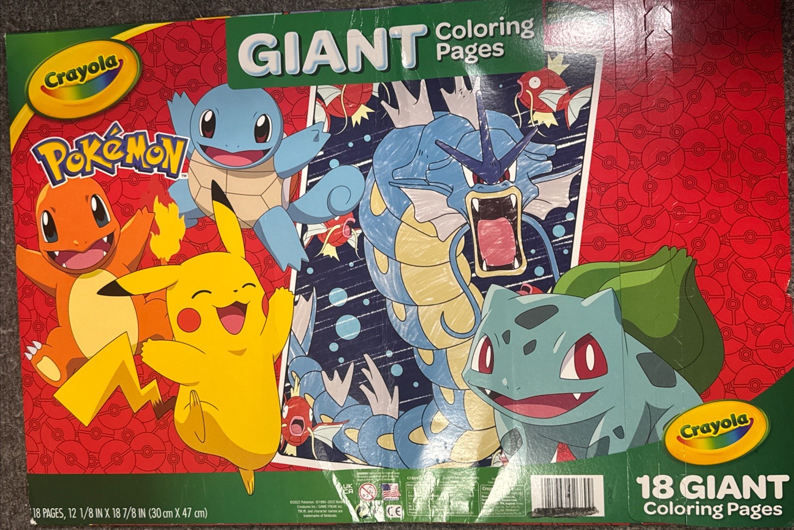 Pokemon Crayola 18 Giant Coloring Pages Book Brand New And Sealed