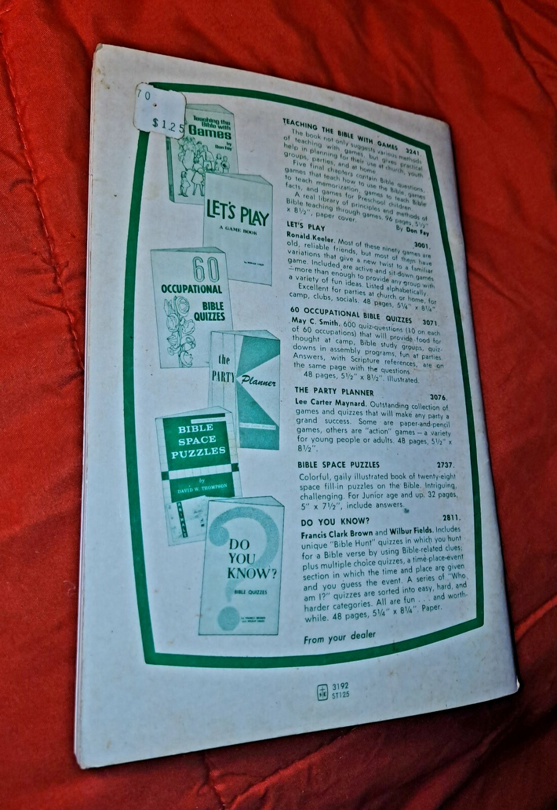 Stunts & Bible Skits by Ronald Keeler, 1961 (4th Printing), original $1.25 price