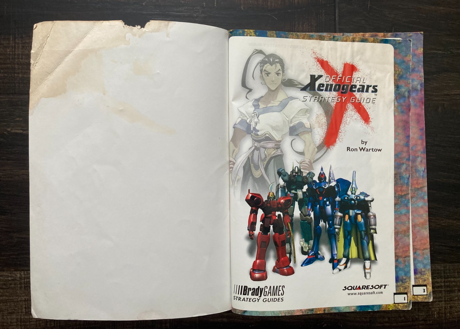 Xenogears Official Strategy Guide Brady Sony Playstation PSX Squaresoft
