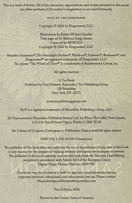Isles of the Emberdark: A Cosmere Novel (Secret Projects)