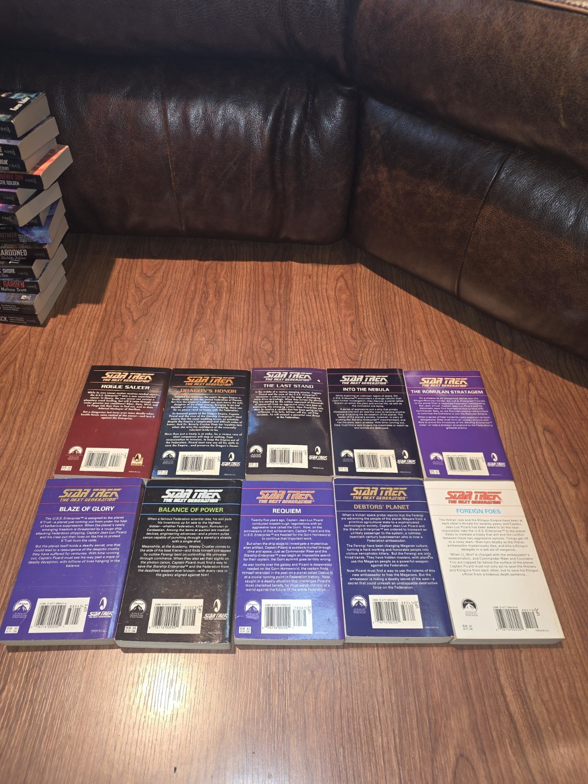 Lot of 46 Star Trek The Next Generation Numbered Books Most Unread/1st Printings