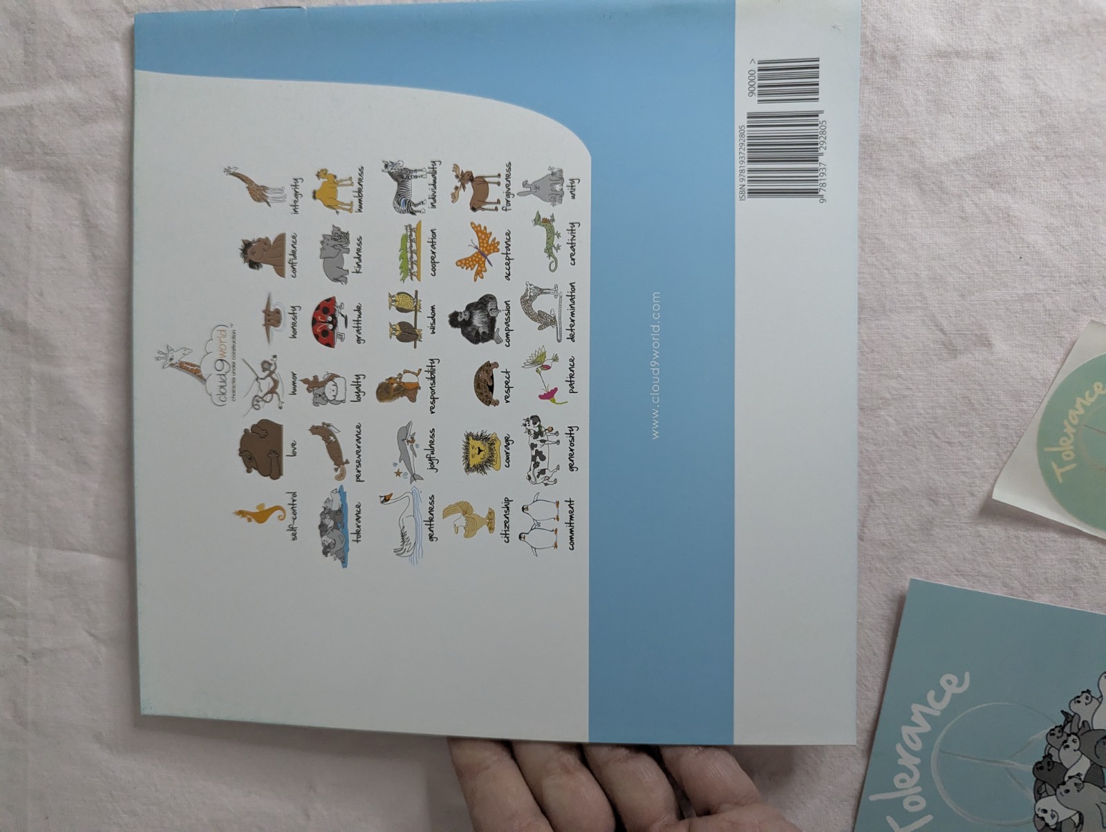 Home School Teachers Cloud 9 world character book TOLERANCE Kindergarten -1st