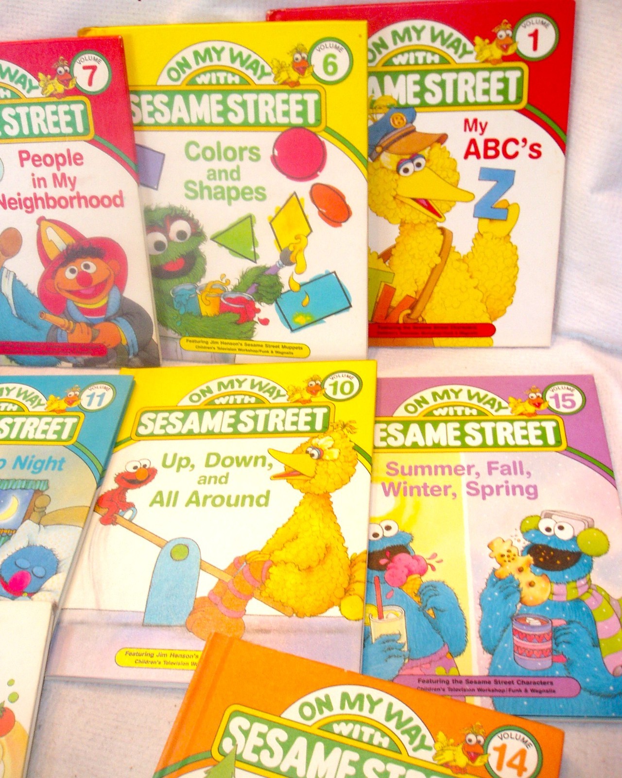 ON MY WAY WITH SESAME STREET Set of 9 HARDCOVER BOOKS By CTW FUNK & WAGNALLS