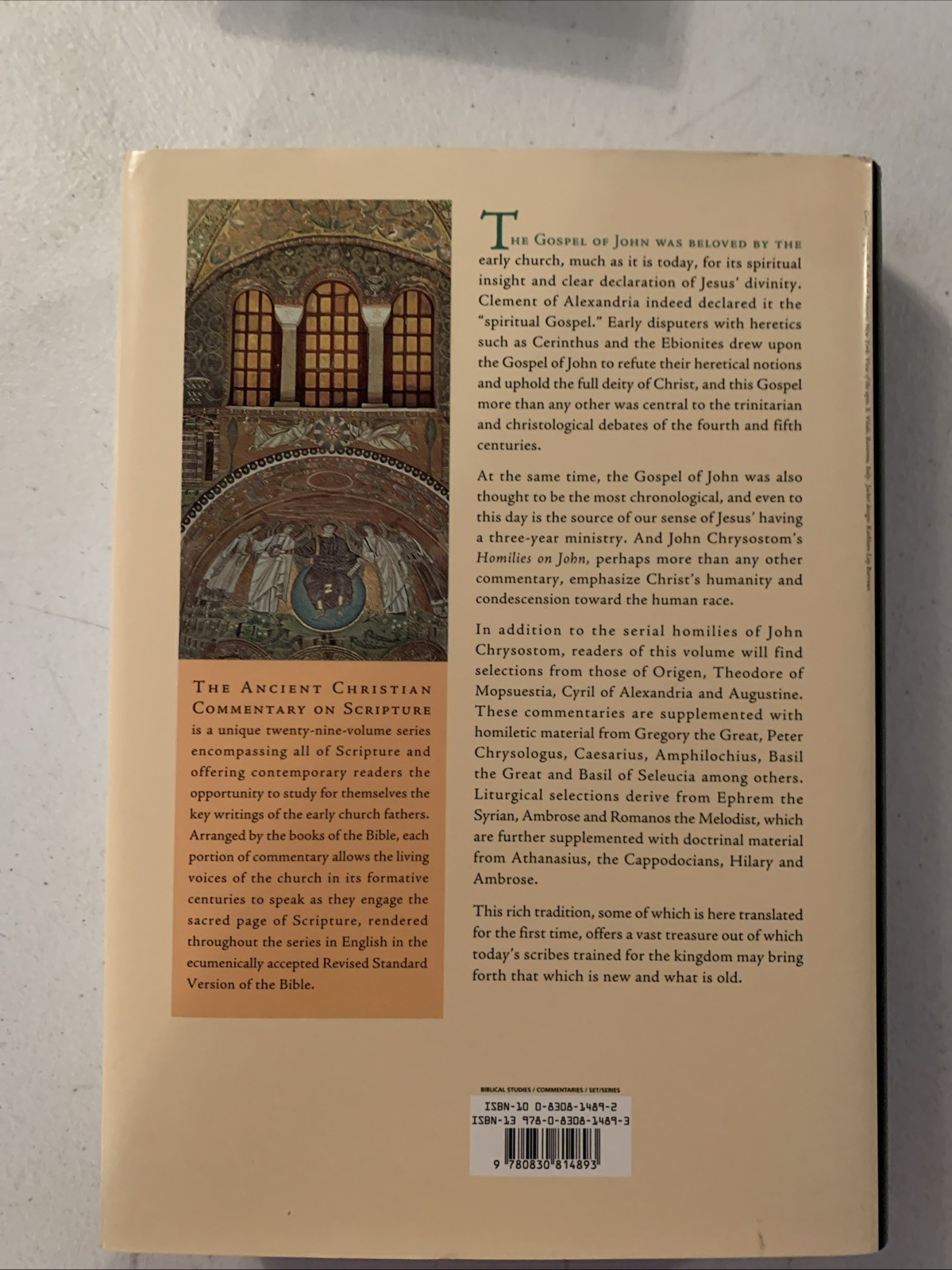 Ancient Christian Commentary on Scripture John 1-10 IVa by Thomas Oden Hardcover