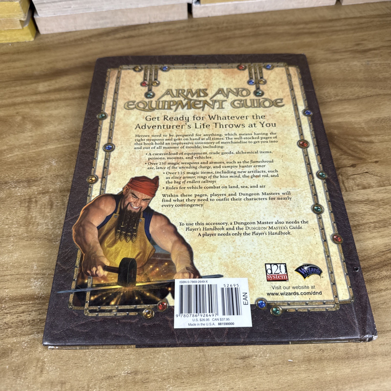 Wizards of the Coast Arms and Equipment Guide D&D 2003 Hardcover