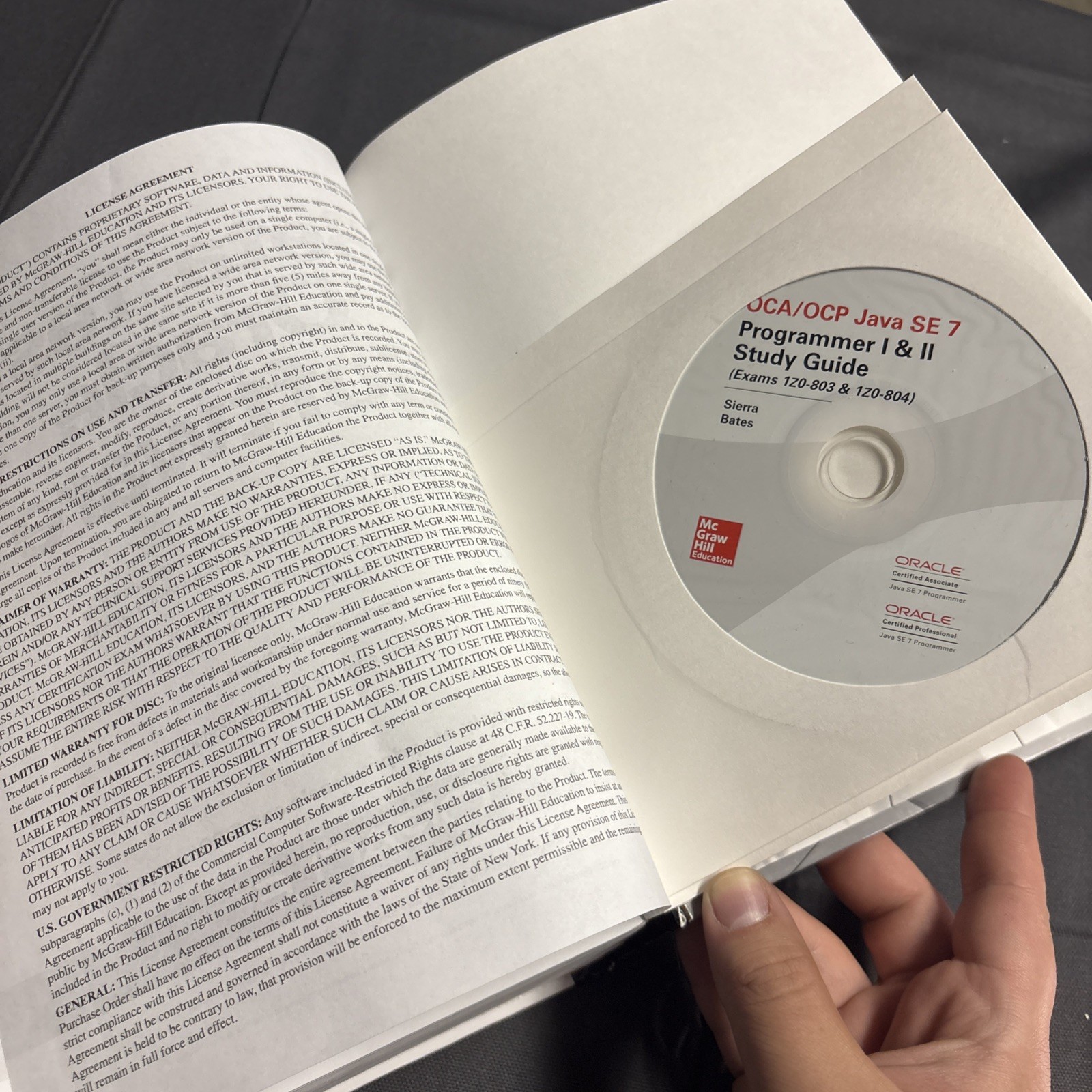 Oracle OCA/OCP Java SE 7 Programmer I & II Study Guide W/ Disk Sierra/Bates