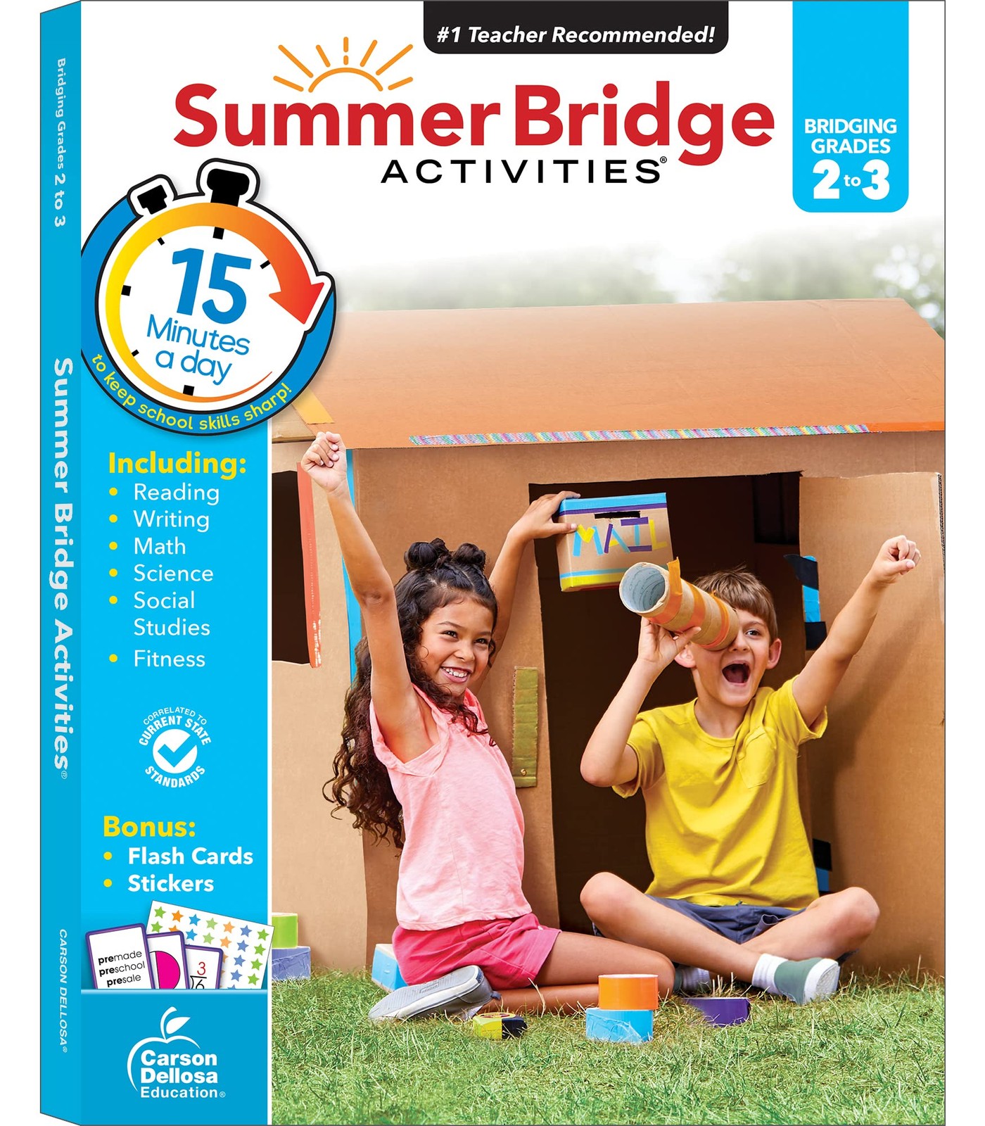 Summer Bridge Activities 2nd to 3rd Grade Workbooks, Activity Book With Math, R,
