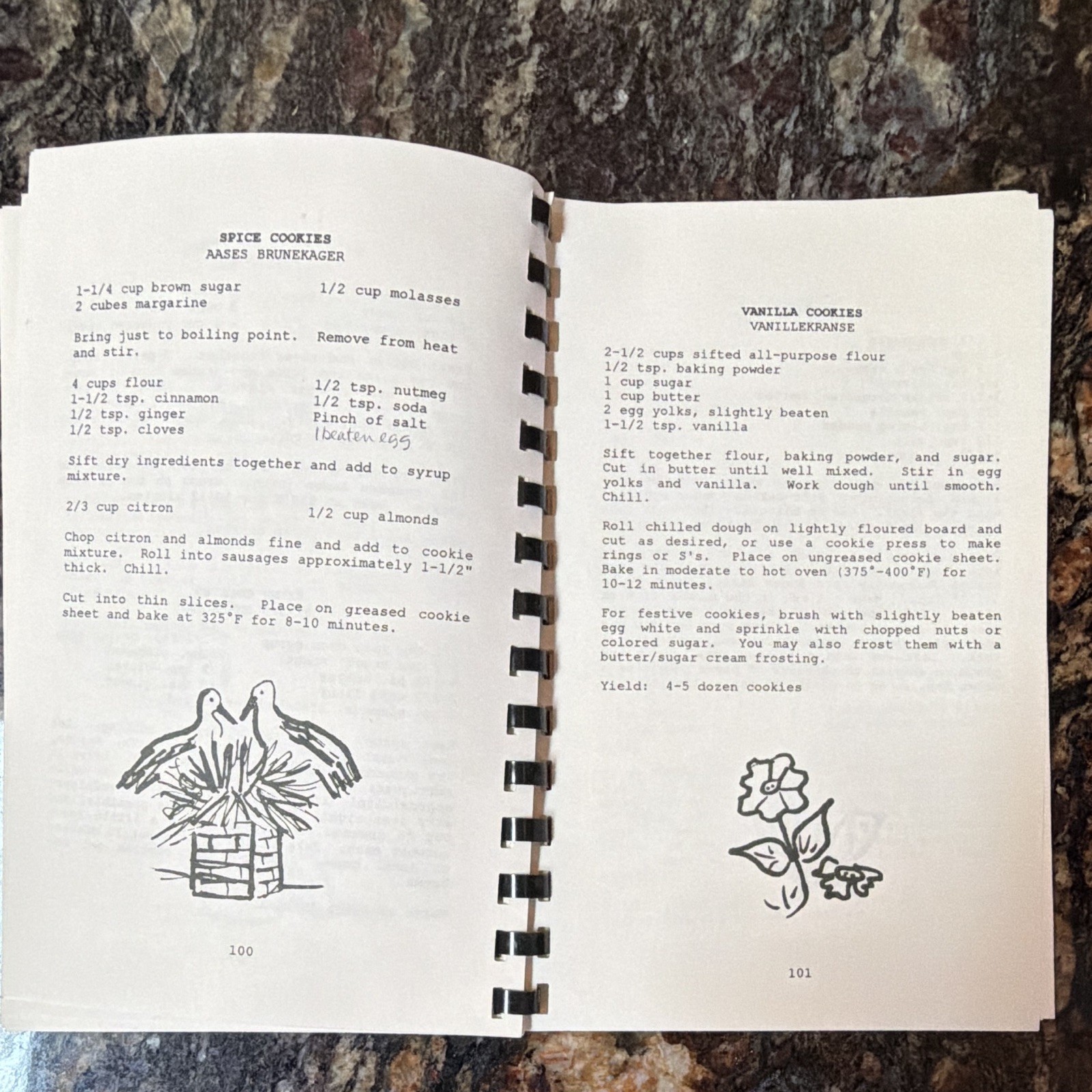 The Danish Club of Tucson Danish Recipes Cookbook Paperback Ring/Wire Bound