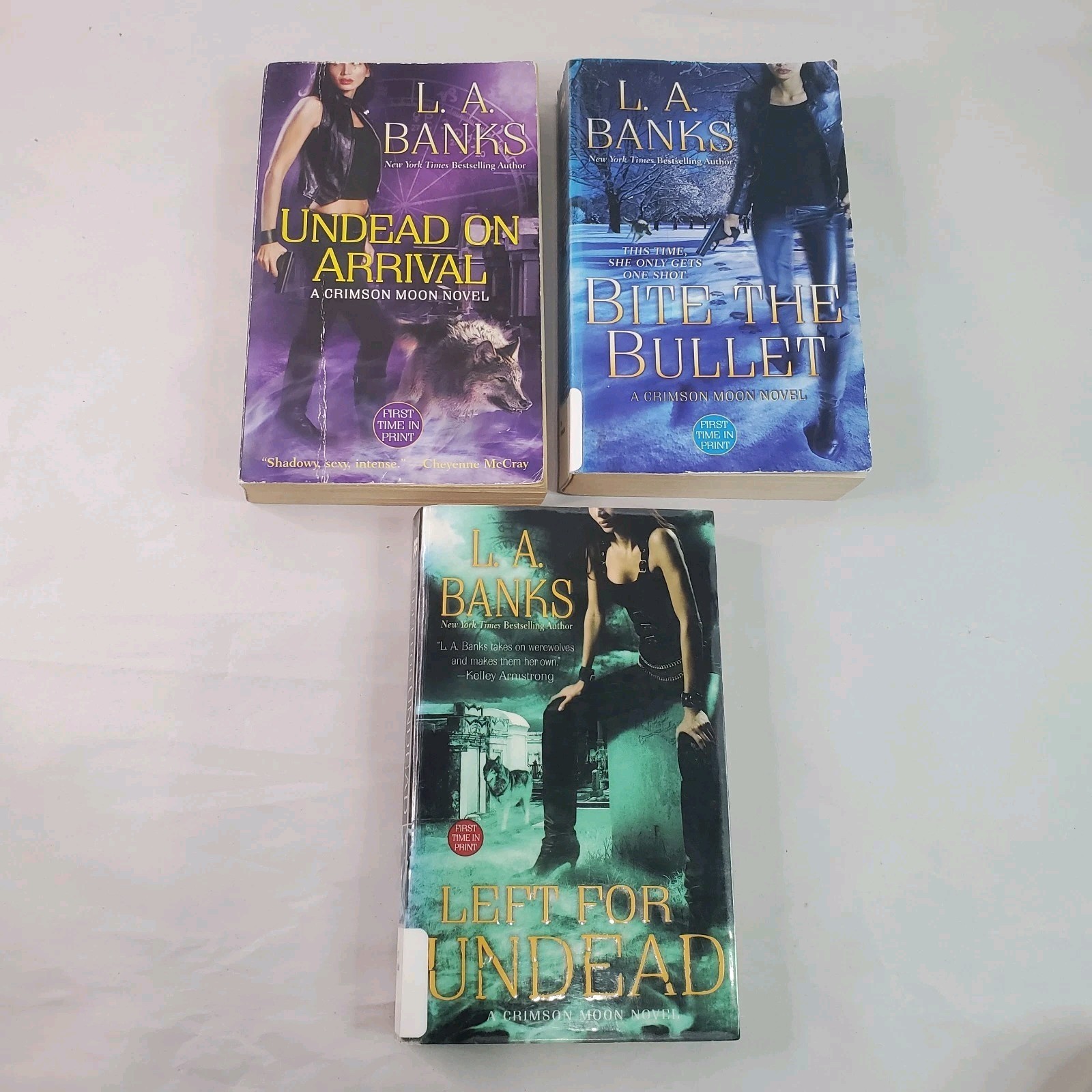 Crimson Moon Series # 2, 3, 6 MM PB – LA Banks Paranormal Romance EXLIBRARY Lot