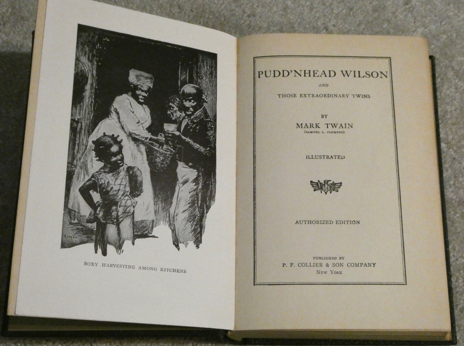 3 Mark Twain Collier Hardcover Book Lot Tom Sawyer Pudd’nhead Prince Pauper