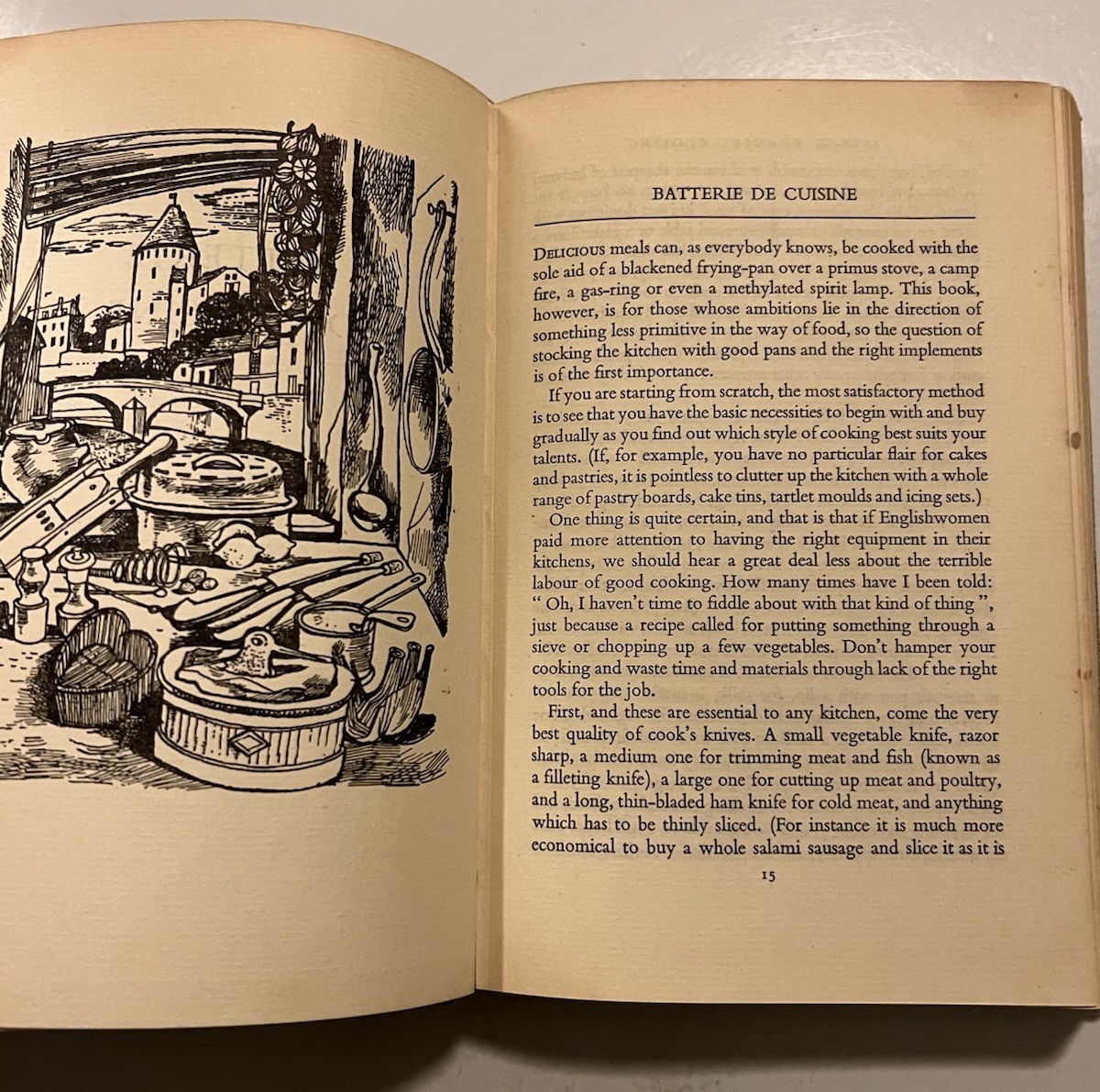 French Country Cooking Elizabeth David HB DJ 1951 John Lehmann Hardcover