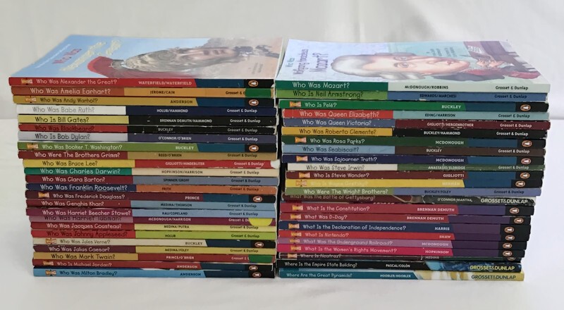 Who Was? What Is? Where Is? Book Lot 47 History Biography Paperbacks No Repeats