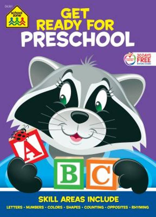 School Zone Get Ready for Preschool Workbook Paperback School Zon